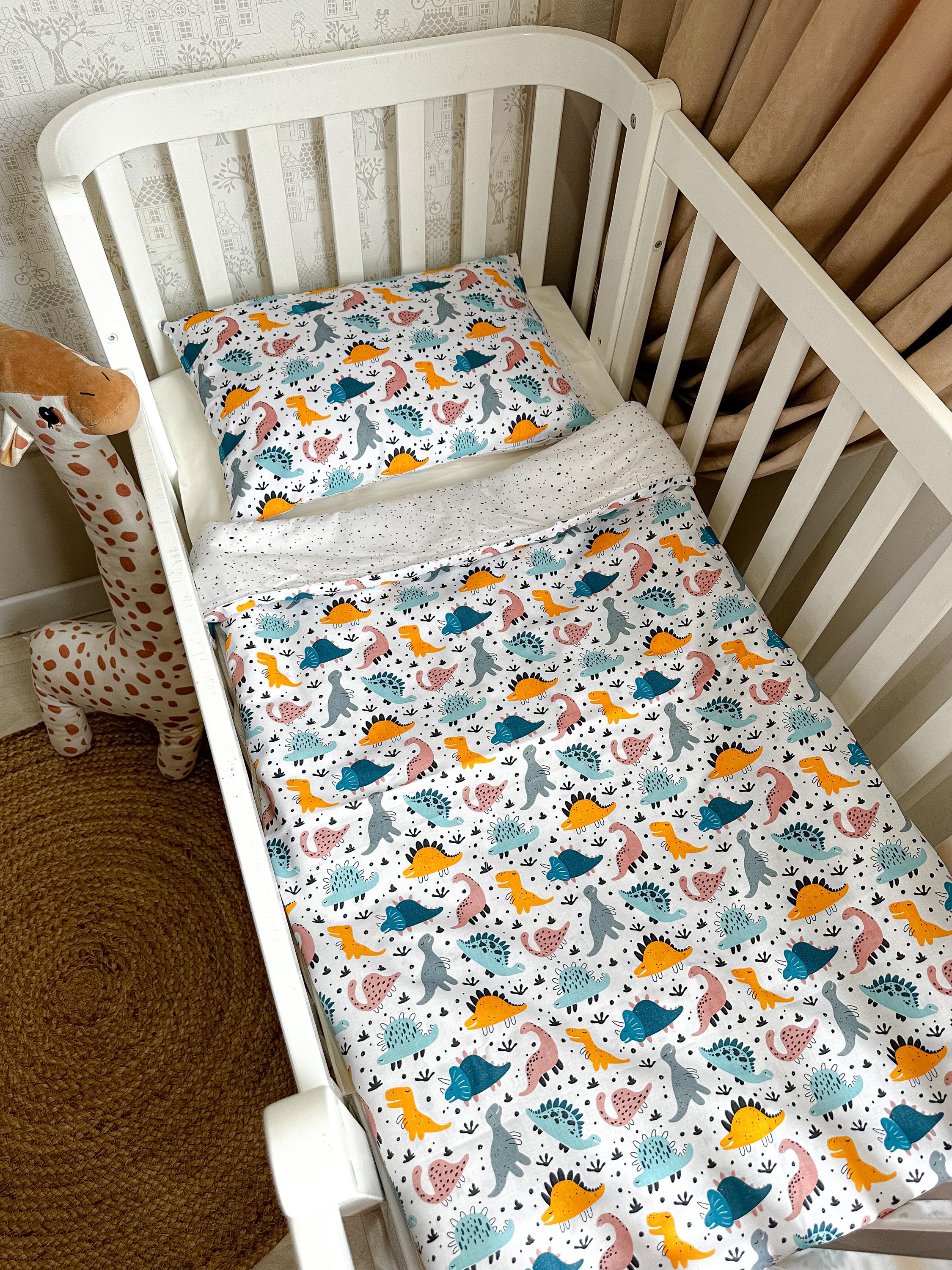 Handmade Cotton Baby Crib Bedding Set: Duvet Cover, Fitted Sheet, and Pillowcase