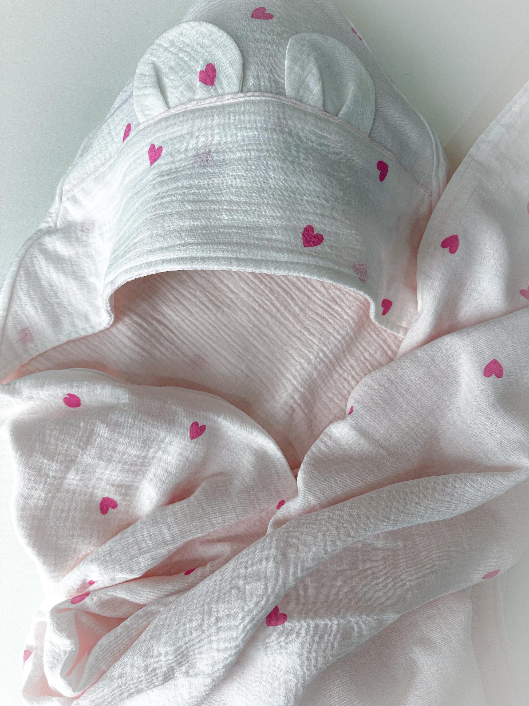 Organic Hypoallergenic Muslin Baby Swaddle Towel — Gentle, Non-Irritating, Soft